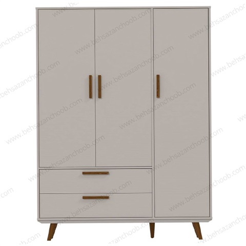 کمد لباس پایه چوبی مدل نیکان K433